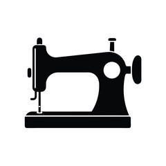 old sewing machine vector illustration