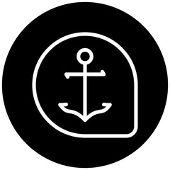 Fototapeta premium Vector Design Anchor Icon Style