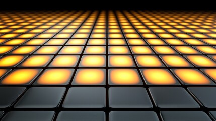 Striking black and yellow checkered background, modern vibrant abstract design