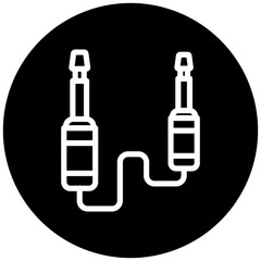 Vector Design Audio Cable Icon Style