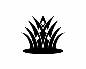 creative details Swamp Grass Icon vector illustration