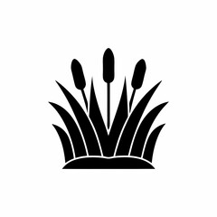 creative details Swamp Grass Icon vector illustration