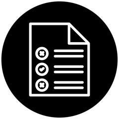 Fototapeta premium Checklist Icon Style