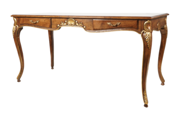 antique wooden table  A Louis XV mid 18th century writing table. - Bukowskis