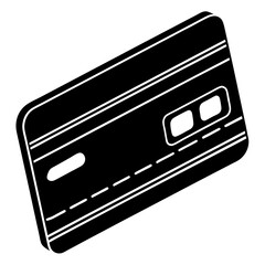 Credit Card Silhouette Vector