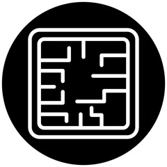 Evacuation Plan Icon Style