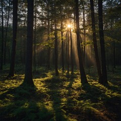 Fototapeta premium morning in the forest