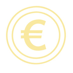 Obraz premium Icon of Euro Coins Stacked, Icon Vector, Icon Element, Vector Element