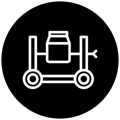 Concerete Mixer Icon Style
