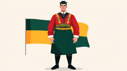 Traditional national costumes at global festival a vibrant celebration of cultural heritage