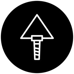 Plastering Trowel Icon Style