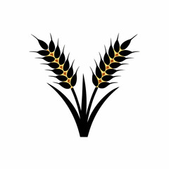 creative details Dried Grass Icon vector illustration