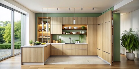 Modern Kitchen Cupboard Design: Sleek, Minimalist Storage Solutions