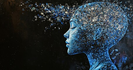 head, concept, human, face, futuristic, person, 