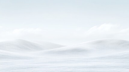 Serene snow-covered landscape.