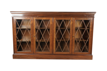 wooden window with wooden shutters  20th Century French Ebonised Bookcase 