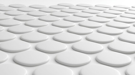 Intricate circular patterns on a clean white surface, modern abstract design