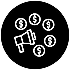 Marketing Budget Icon Style