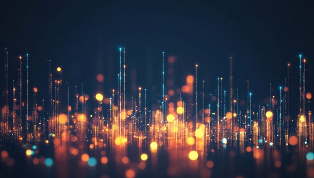 fireworks in the city