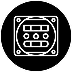 Electric Meter Icon Style