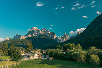 Sexten dolomites in a summer day