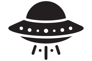 UFO Spaceship Illustration for Science Fiction and Extraterrestrial Themes