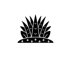 creative details Desert Grass Icon vector illustration