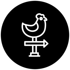 Weather Vane Icon Style