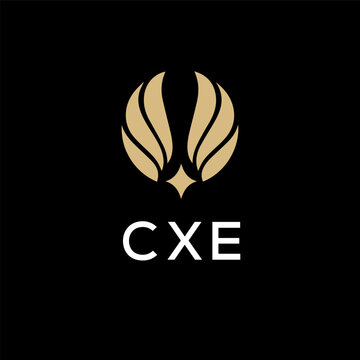 CXE creative minimalist letter logo.