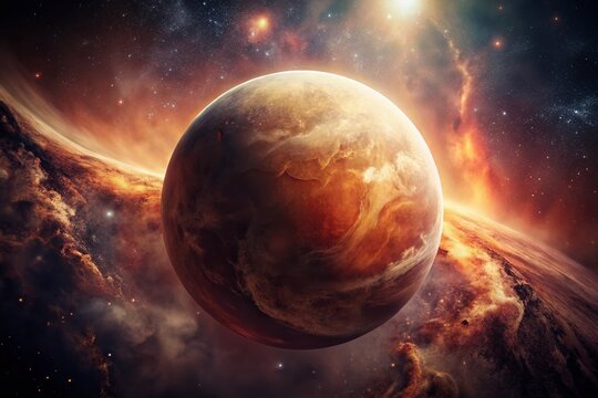 Mysterious Planet X: Grainy Documentary-Style Celestial Photo