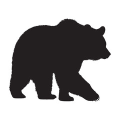 Bear Silhouette Vector - High-Resolution Predator Artwork for Outdoor and Adventure Brands - Bear Vector - Bear Icon - Bear Illustration

