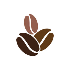 vector coffee beans icon symbol flat vector