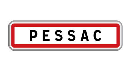 Panneau de Pessac, Gironde, Nouvelle-Aquitaine