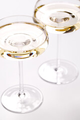 A sparkling glass of champagne