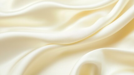 Obraz premium Cream fabric with soft gradient, smooth surface, minimalistic backdrop, conveying calm and simplicity. 