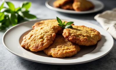 Lemon-Basil Chicken Schnitzel