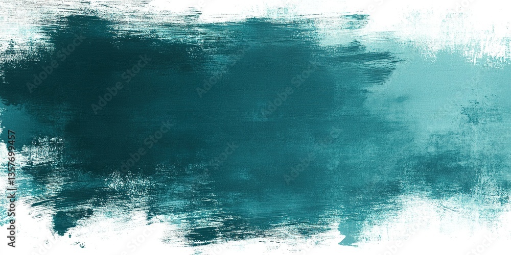 Poster beautiful teal abstract background with soft brush strokes for modern design projects and artistic e