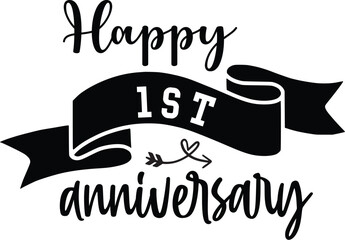 Happy Anniversary Svg, Toppers With Numbers Svg, Anniversary Svg, Cake Topper Svg, Wedding Anniversary Svg, 1st Anniversary Svg, Anniversary Svg Bundle, Love Svg, Romantic Svg, Wedding Svg, Engagement