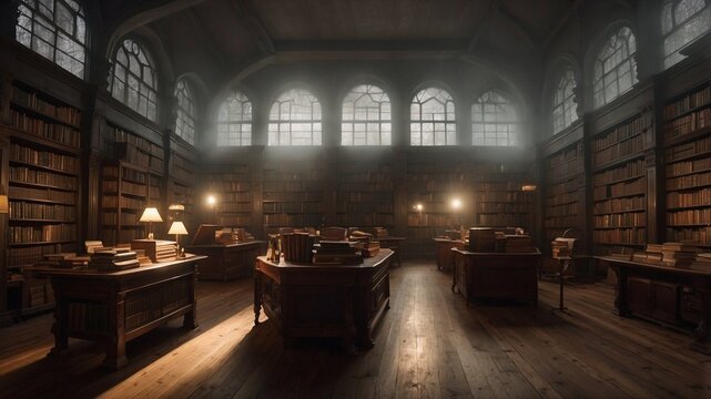 interior ofthe vintage library