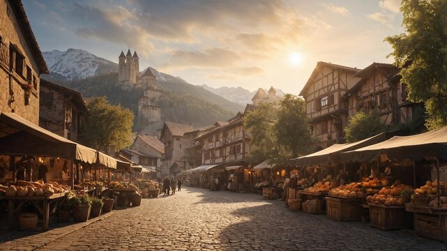old town in the mountains