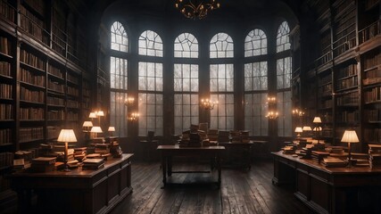 interior of the ancient library