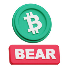 bitcoin cash crypto 3d icon isolated on the transparent background