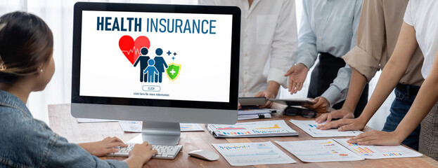 Health insurance web site brisk registration system for easy form filling