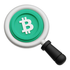 Obraz premium bitcoin cash crypto 3d icon isolated on the transparent background