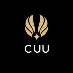 CUU  creative minimalist letter logo.