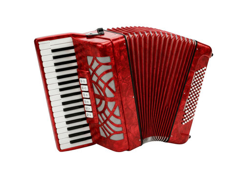 Accordion on transparent background