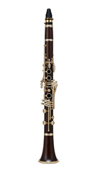 Clarinet on transparent background