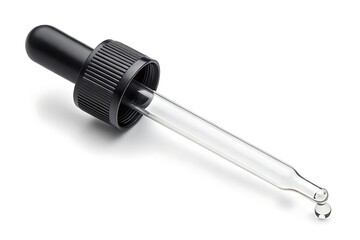 Dropper with liquid isolated on white background