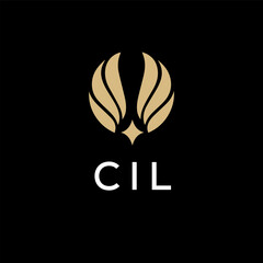 CIL creative minimalist letter logo.