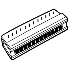 Harmonica Line Art Drawing